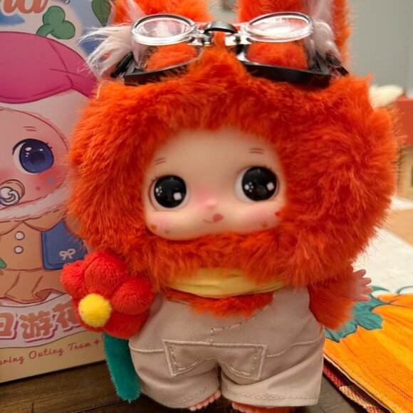 BABY THREE NORA FOX PILOT PLUSHIE. SO CUTE! - Picture 2 of 2